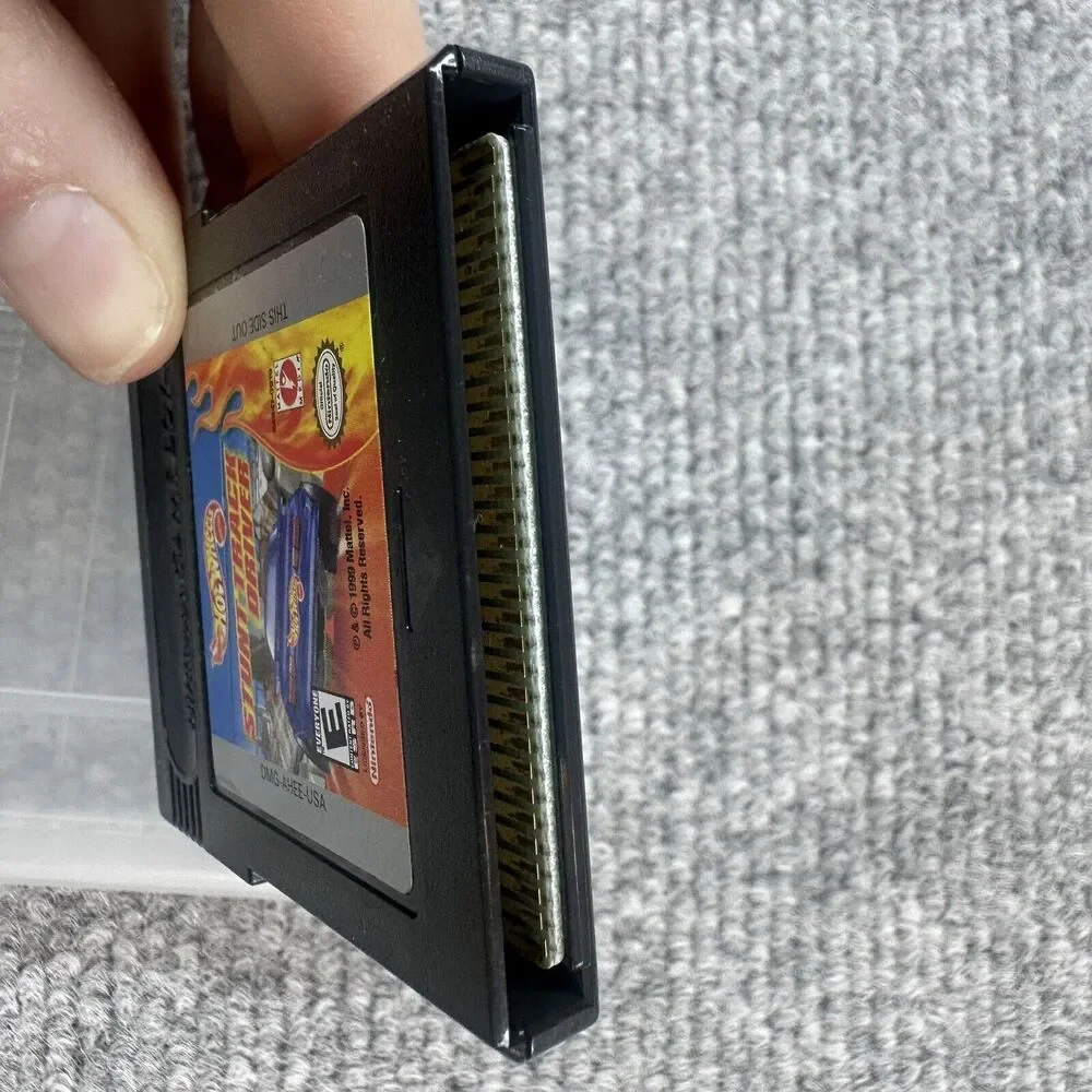 Vtg Hot Wheels: Stunt Track Driver Nintendo Gameboy Game Boy Authentic Tested